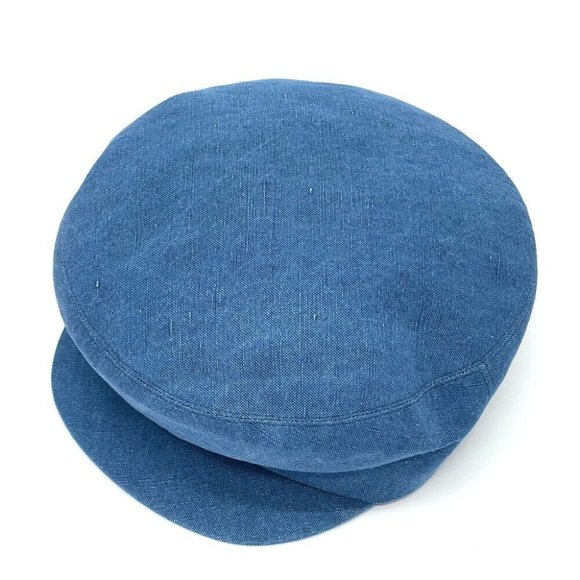 HERMES Casquette hat hemp blue - Picture 1 of 11
